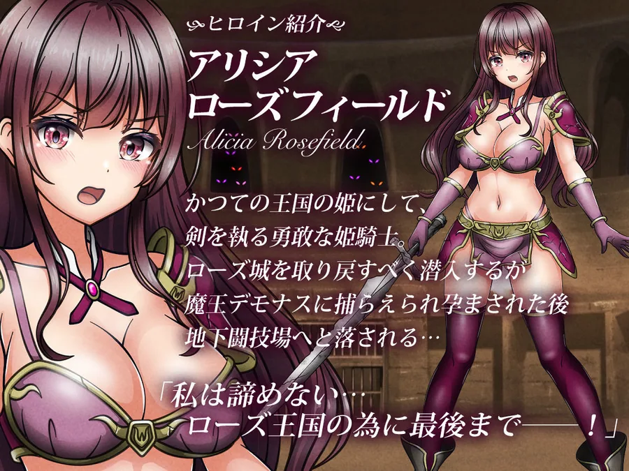 敗北ヒロイン2【魔王の闘技場編】〜魔王の闘技場で隷族として戦う姫騎士アリシア―敗北の代償 サンプル画像 5