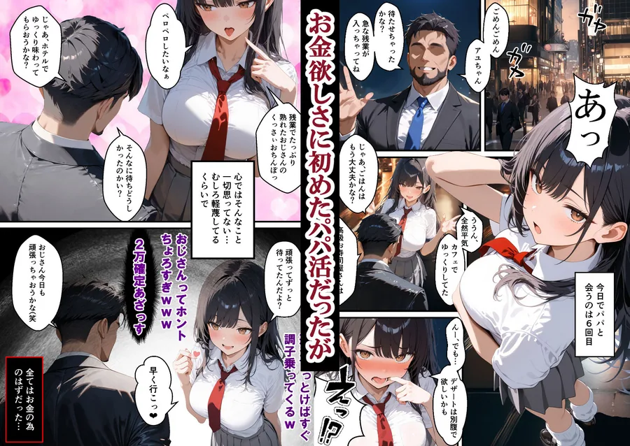 実はむっつりすけべなクールJKがパパ活でちんぽに完落ちするまでの話 サンプル画像 1