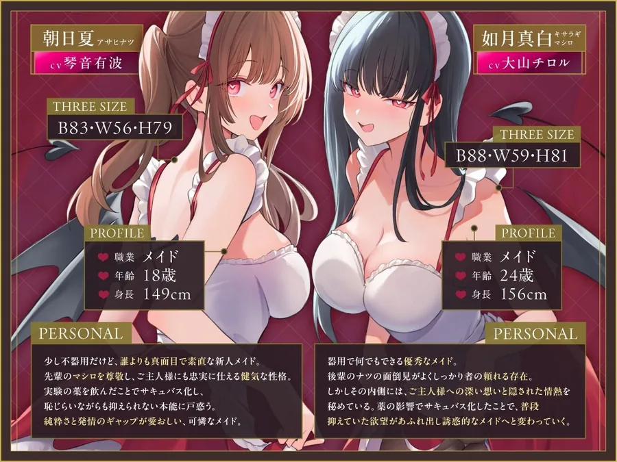 《早期限定価格》サキュバス化した発情メイド〜抑えられない性欲をご主人様で発散♪〜 サンプル画像 4