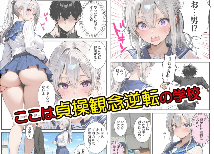 転校した学校は貞操逆転の学校だった サンプル画像 3