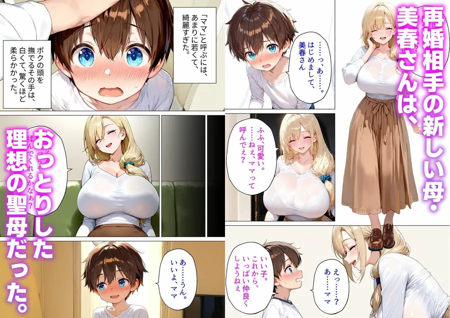 おっとり義母の赤ちゃん作り教育〜パパには内緒でボクを種馬にするギャルママの歪んだ愛〜 サンプル画像 1