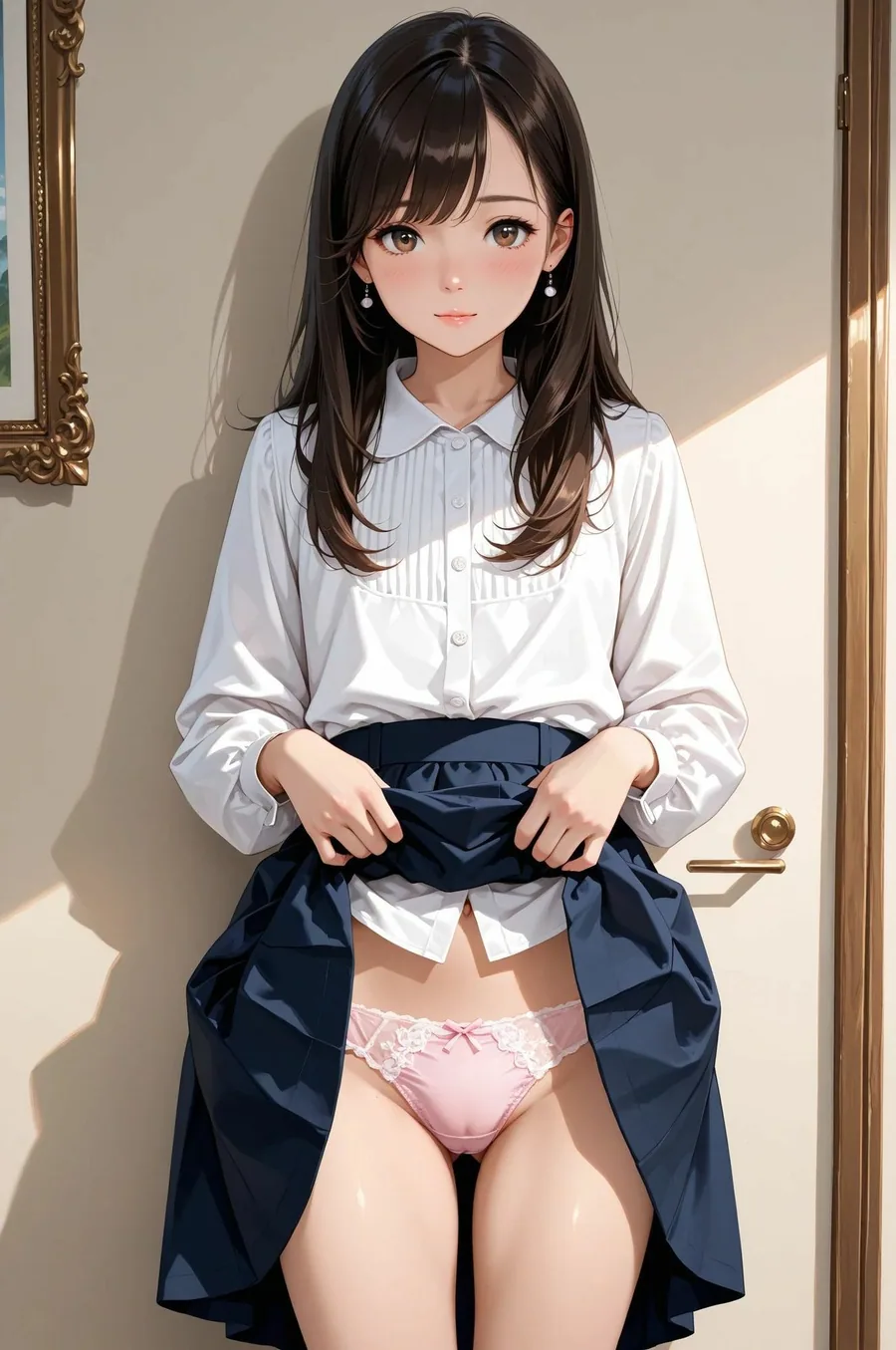 PANTY FETISH 自ら捲ってパンティ全部見せ（はーと） サンプル画像 1