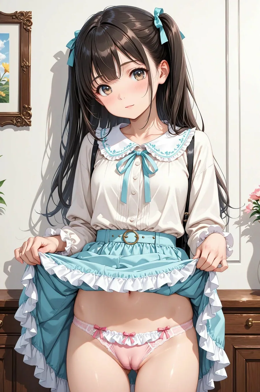 PANTY FETISH 自ら捲ってパンティ全部見せ（はーと） サンプル画像 7