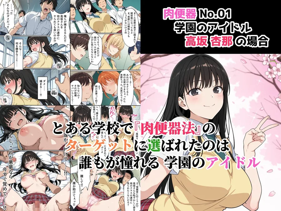 肉便器法の成立した世界で〜校内の好きな美少女を選んで肉便器にできる世界〜 サンプル画像 2
