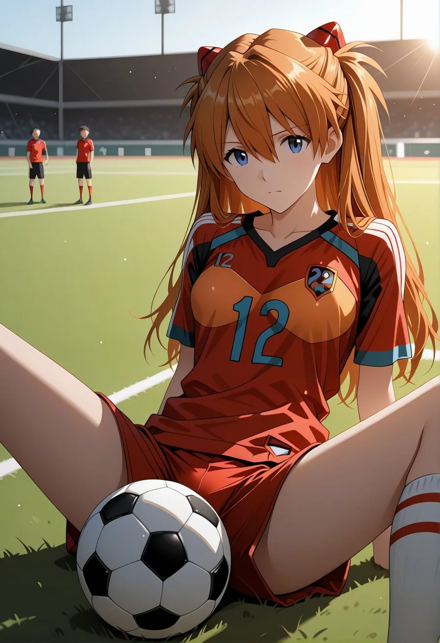 エヴ◯ンゲリオンア◯カ催●学校プール露出凌●パロディ 制服脱衣と水着野外セックス満載CG集 サンプル画像 9