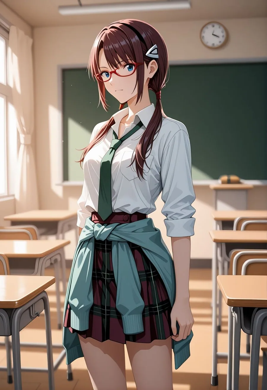 エ〇ァパロディ真〇波マ〇〇〇凌●教室プールトイレ巨乳眼鏡少女複数プレイ調教CG集 サンプル画像 2