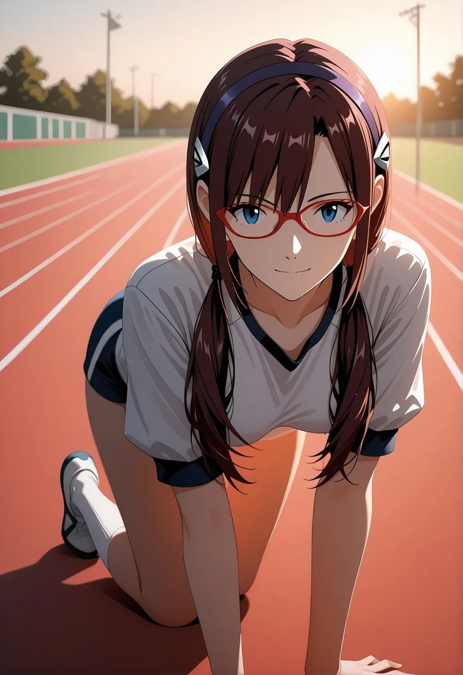 エ〇ァパロディ真〇波マ〇〇〇凌●教室プールトイレ巨乳眼鏡少女複数プレイ調教CG集 サンプル画像 5