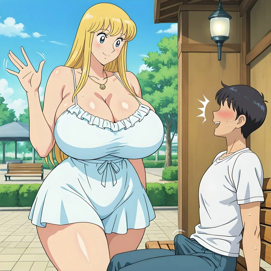 誰にでも優しい金髪爆乳婦警 サンプル画像 3