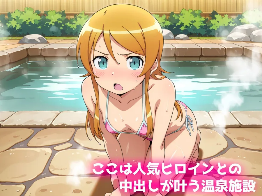 中出し温泉〜ヒロインの湯〜高坂桐乃編 サンプル画像 1