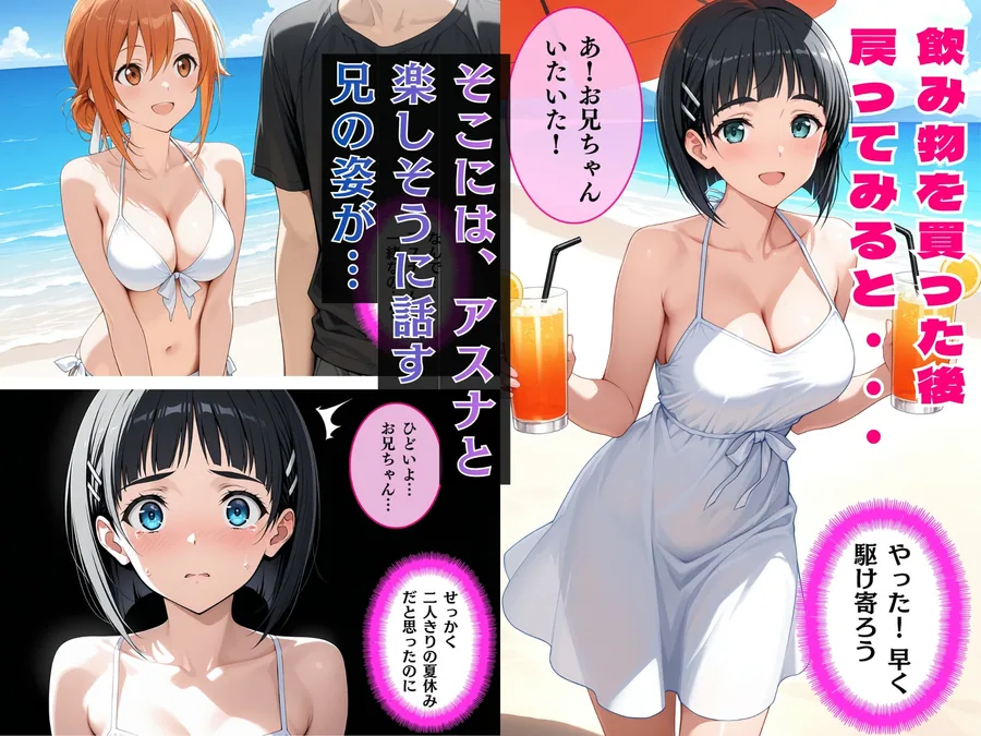 直葉の絶頂性奴●へM覚醒、夏の海でレ○プされメス堕ちする サンプル画像 2