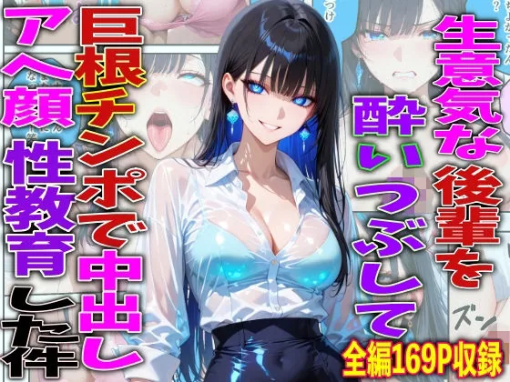生意気な後輩を酔いつぶして巨根チンポで中出しアヘ顔性教育した件 サンプル画像 1