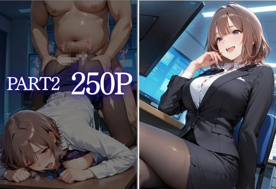 深夜残業OL 〜我慢の限界を迎えた同僚にオフィスで犯●れ、事後即2回戦中出しされるまでVol.2 サンプル画像 3