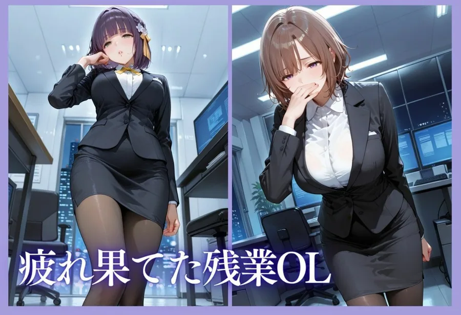 深夜残業OL 〜我慢の限界を迎えた同僚にオフィスで犯●れ、事後即2回戦中出しされるまでVol.2 サンプル画像 4