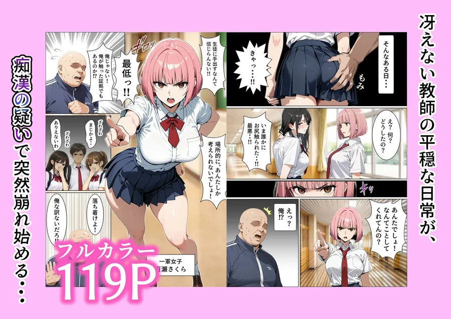 高圧的な一軍女子を乳首責めと強●フェラで分からせてアヘ顔ダブピ謝罪で快楽堕ちさせた話 サンプル画像 2