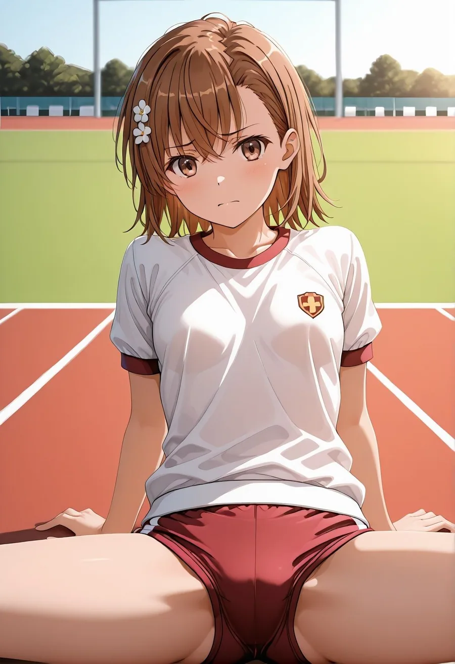 美〇が学校でエロい目に遭う超〇磁砲パロディ 制服・スク水・緊縛中出し サンプル画像 6