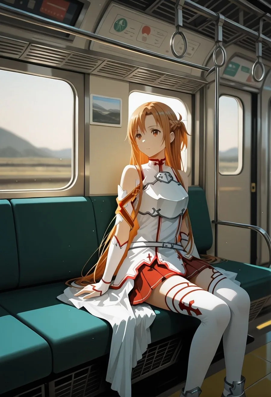 S〇Oア〇ナ電車痴●悶絶！巨乳美少女が連続絶頂イキ狂う170枚CG集 サンプル画像 2