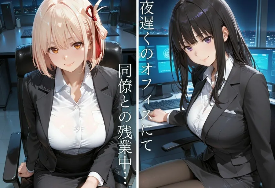 OL残業オフィス 〜我慢の限界を迎えた同僚に、静まり返ったオフィスで崩され続けた夜Vol.3 サンプル画像 4