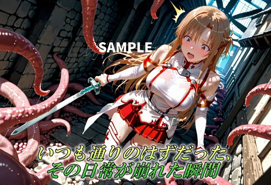 触手で堕ちた女戦士〜限界を超えてイキ狂う瞬間〜 サンプル画像 2