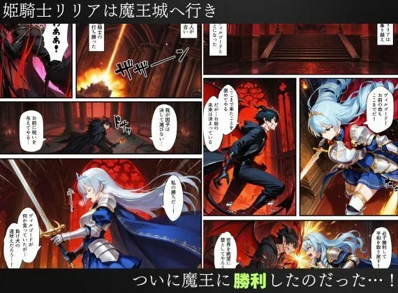 憑依された姫騎士〜魔王によって悪堕ちしてしまった正義の戦士〜 サンプル画像 2