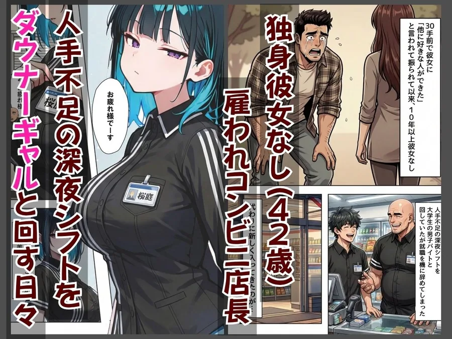 バ先のダウナーギャルが非モテおじ店長のセフレになるまで  超密着いちゃラブえっち サンプル画像 3