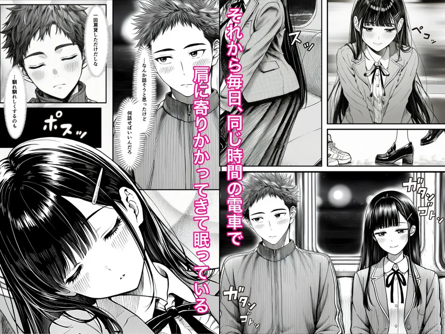 電車で何度も肩にもたれかかってくる女の子と、子作りセックスしてしまった サンプル画像 3