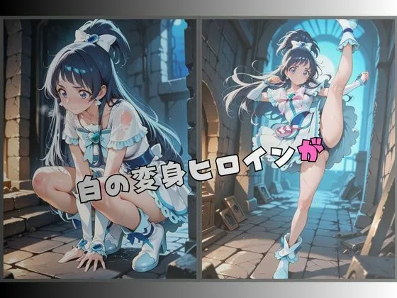 【R-18】拘束された白の変身ヒロイン サンプル画像 2