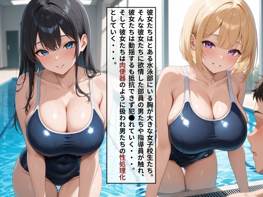女子校生肉便器〜性処理化し快楽堕ち:水泳部編〜 サンプル画像 2