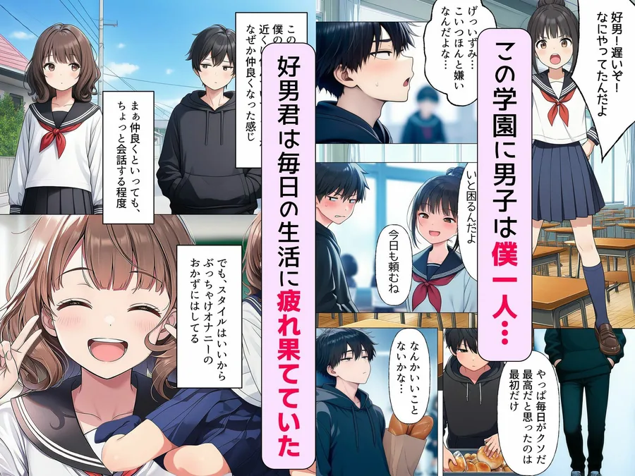 【漫画】僕が神アプリを使って女子全員とやっちゃった話 サンプル画像 3