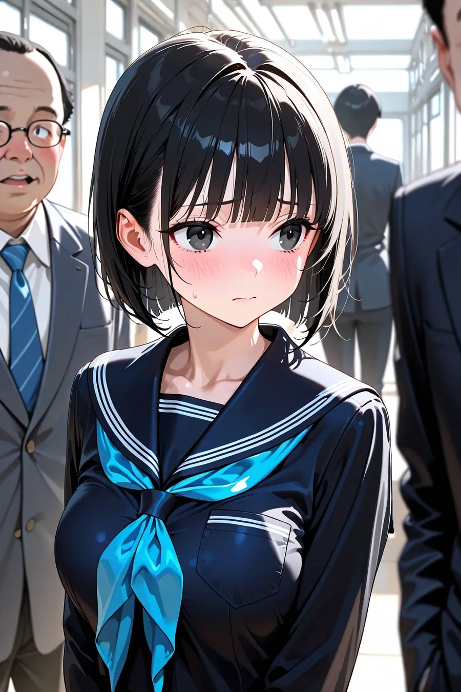学校中のメスは校長の言いなり奴●で、性処理道具として使い倒される笑 サンプル画像 2