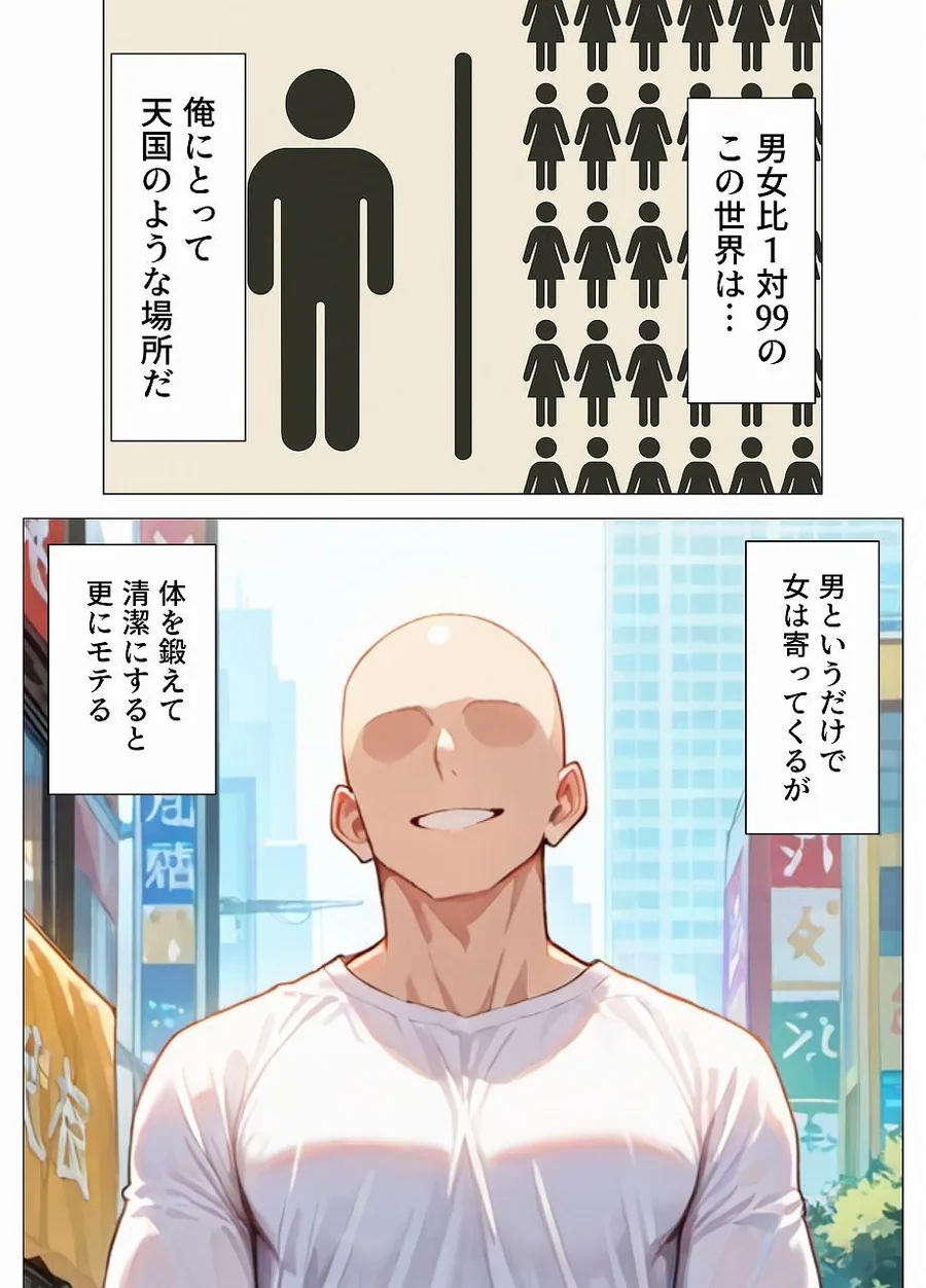 男女比1:99の世界のヤリチン サンプル画像 3