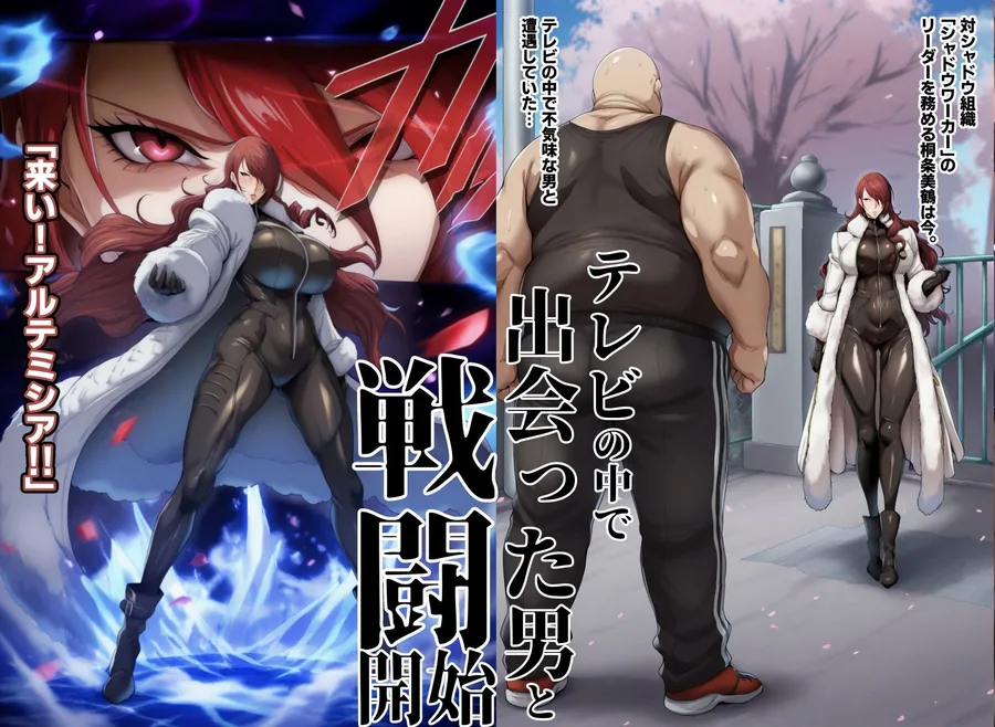 【P4U桐〇美鶴＆山〇風花】テレビの中で男に敗れて… サンプル画像 2