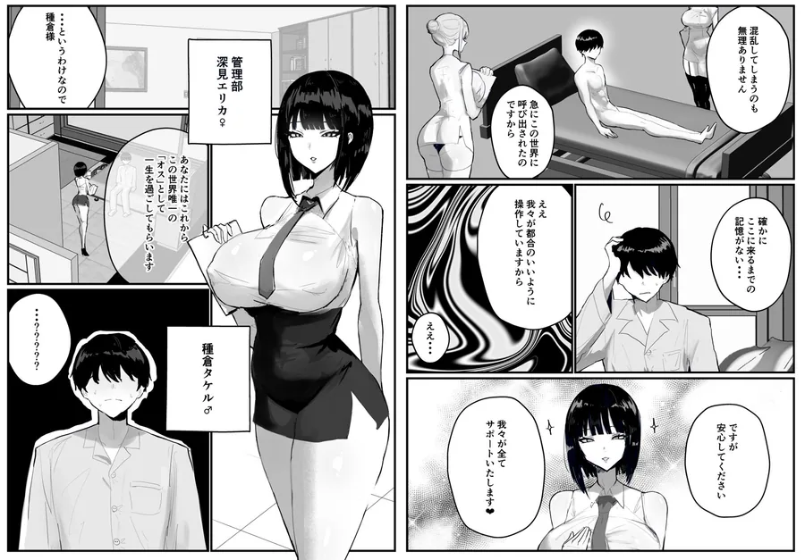 知らない世界で目覚めて記憶ないけど世話役のお姉さんがHさせてくれた時の話 サンプル画像 2