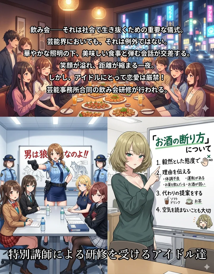 飲み会で喰われるアイドル達 サンプル画像 2