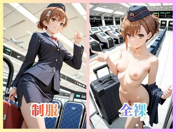 御〇美琴さん 空港での本当の姿！ サンプル画像 2