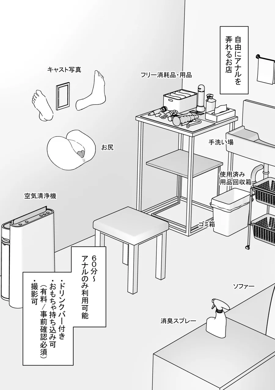 自由にアナルを弄れるお店2 サンプル画像 2