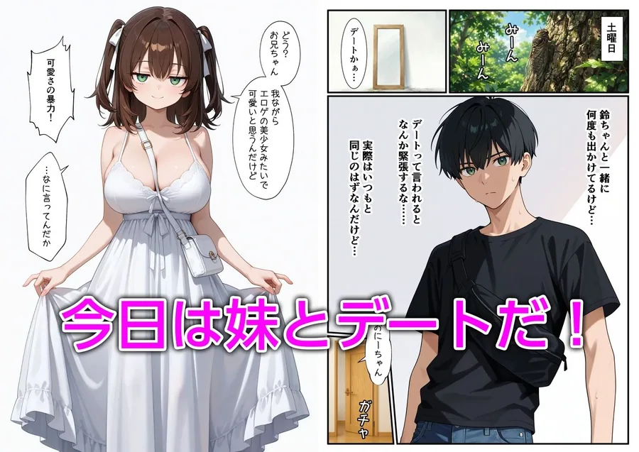 妹と恋人ごっこ 交尾ごっこ3 〜デート＆野外エッチ編〜 サンプル画像 2