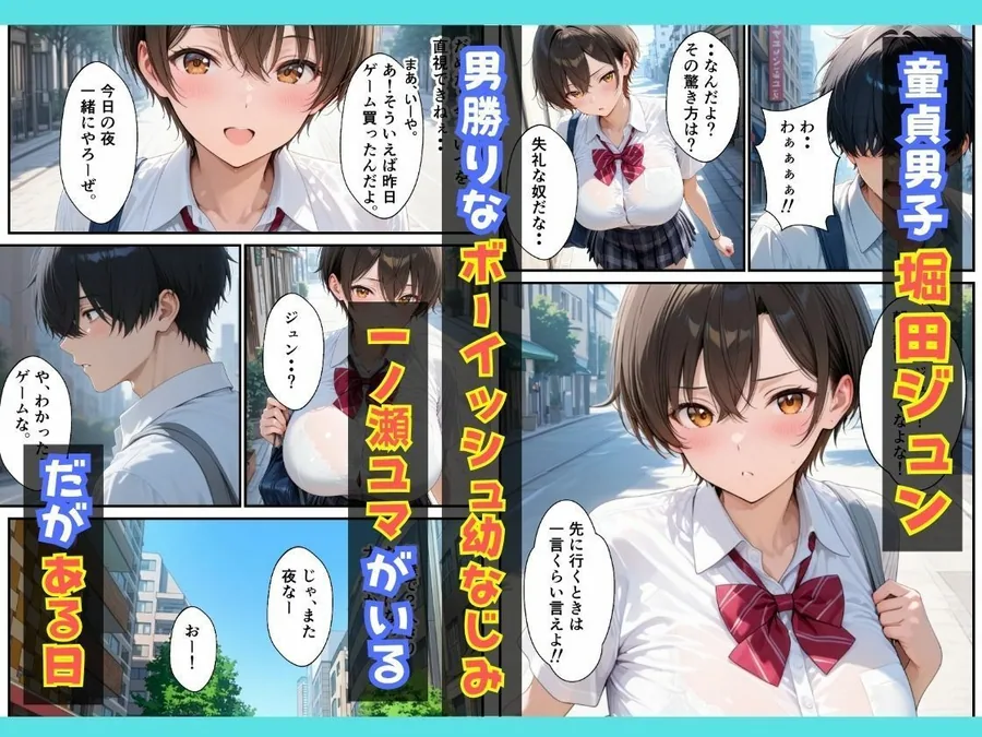 オナニーしていたボーイッシュ幼なじみが誘惑してきたのであまあま生ハメセックスした話 サンプル画像 2