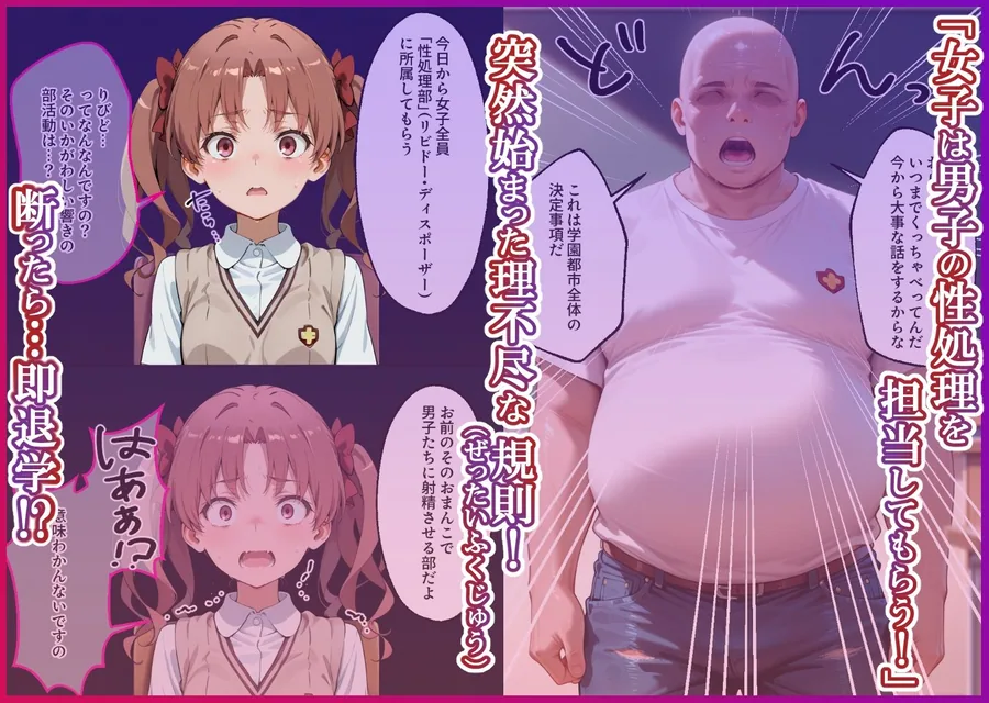 S○Xしないと即退学？ 今日から全員強●性処理部（はーと）中出しでご奉仕ポイント大量GET快楽堕ち凌●学園能力者編 サンプル画像 2