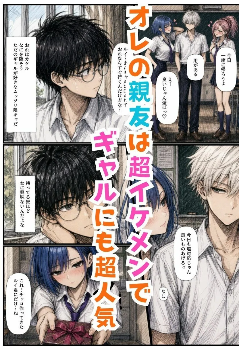 TSダウナーギャル！女体化した親友がメス堕ちして大量中出し搾精されたオレ サンプル画像 2