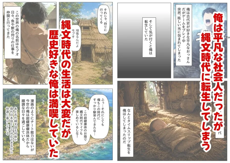 縄文時代に俺が転生したら、性風習が叡智すぎた件 サンプル画像 2