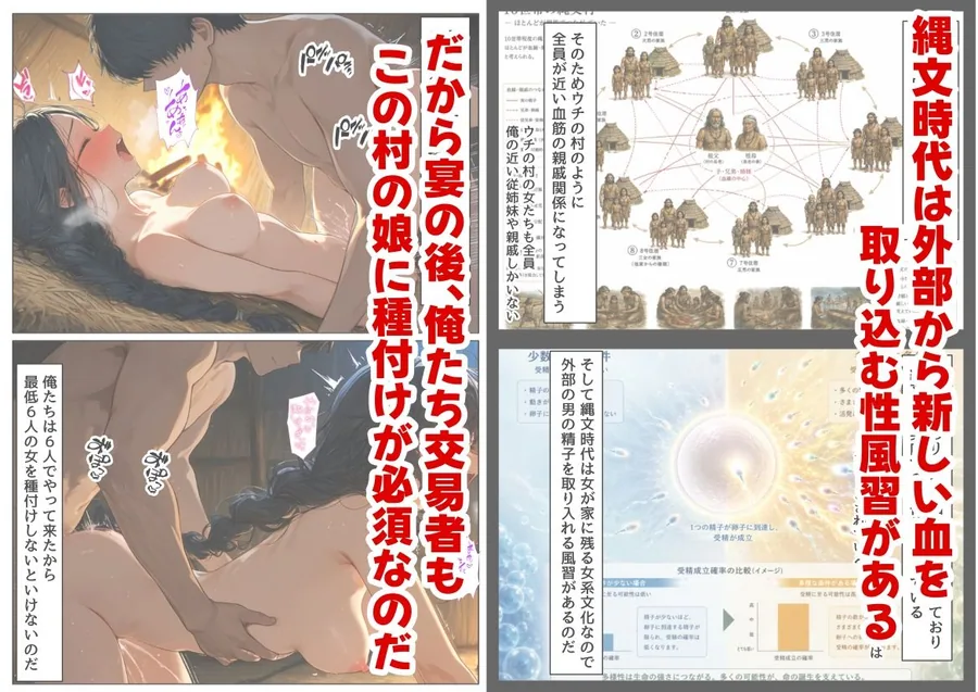 縄文時代に俺が転生したら、性風習が叡智すぎた件 サンプル画像 5