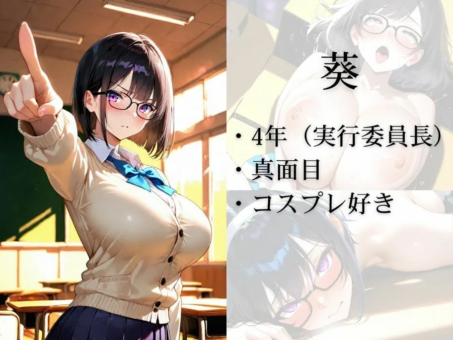 爆乳ばかりの学園祭実行委員 徹夜準備編 〜夜の校舎で先輩たちと抜け出して種付けしまくった話〜 サンプル画像 3