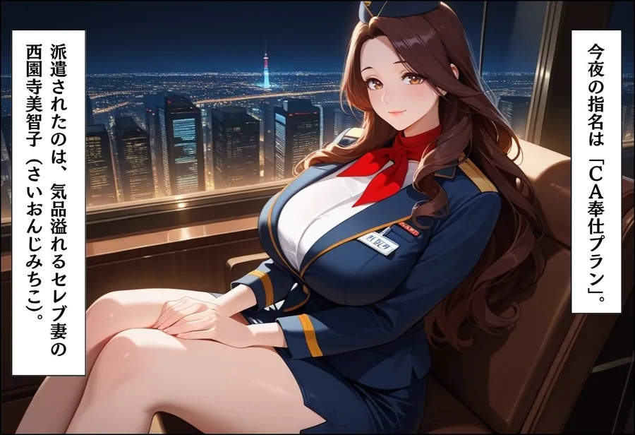 家事代行アプリで人妻をコスプレ奉仕させる話 〜熟女CA中出し編〜 サンプル画像 4