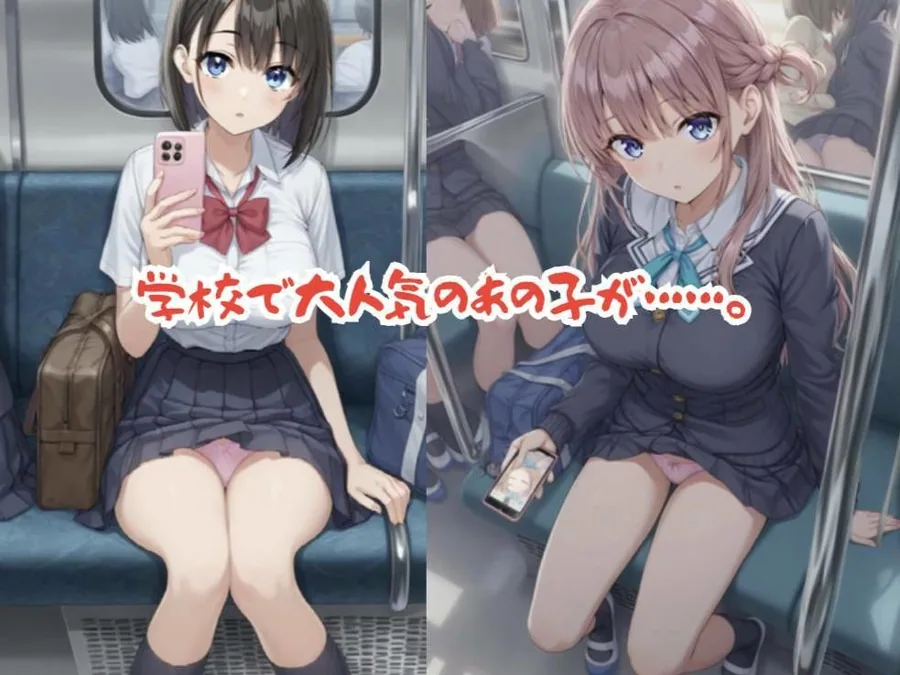 【496P】学校で大人気の女子校生がキモイおじさん達の標的に…痴○電車編4〜巨乳美女 サンプル画像 2
