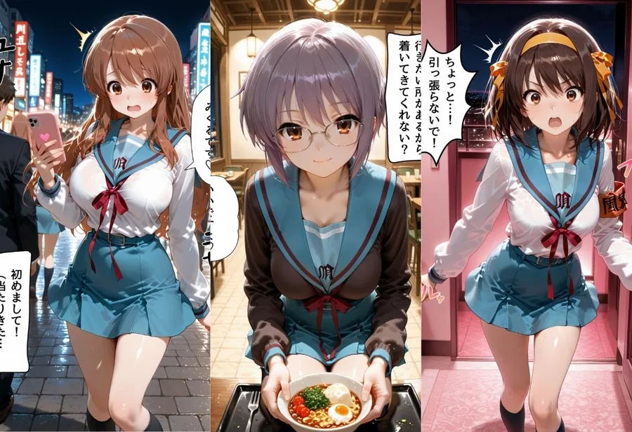マッチングアプリで出会った美女をメス堕ちさせた話 涼○ハルヒの憂鬱編 サンプル画像 2