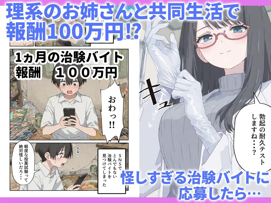 治験えっち 媚薬研究所の実験チンポとして使い倒された話 サンプル画像 2