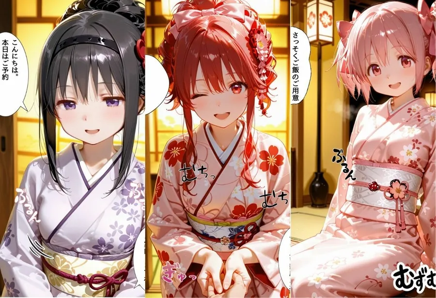 ゆけむり温泉旅館の女将さんをデカチンでメス堕ちさせた話   魔◯少女ま◯か☆マギ◯編 サンプル画像 2
