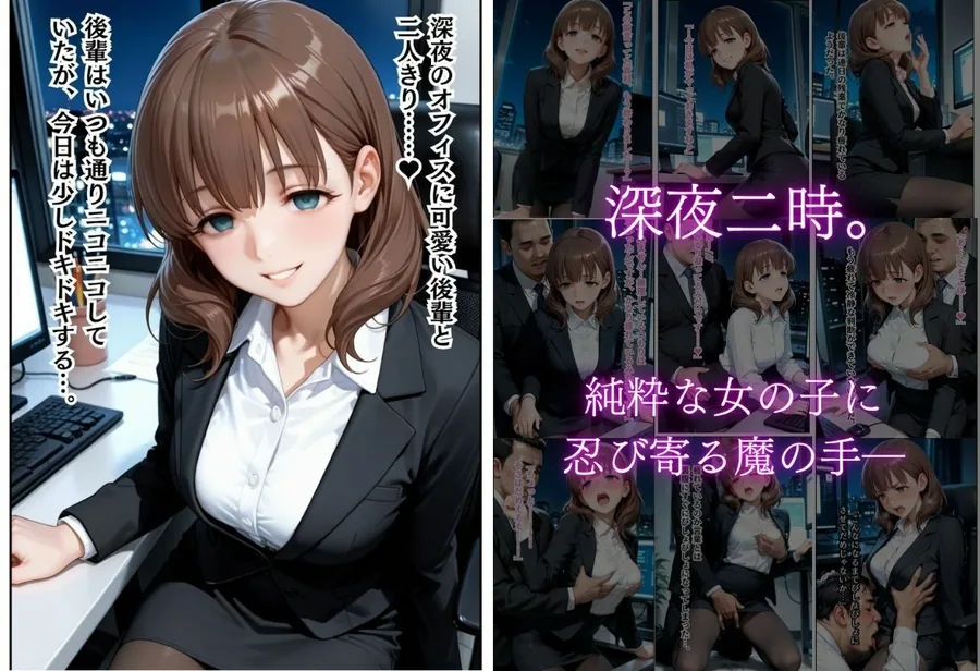 残業OLを夜のオフィスで●す〜先輩の執拗なセクハラから始まる強●絶頂地獄〜 サンプル画像 4