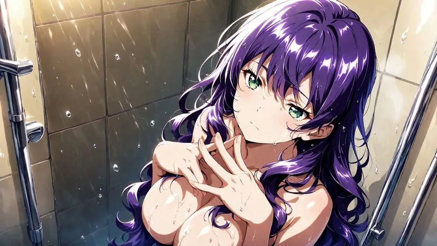 爆乳茶髪紫髪水泳美少女が熱血教師と水着姿孕ませ交尾【4K】 サンプル画像 10
