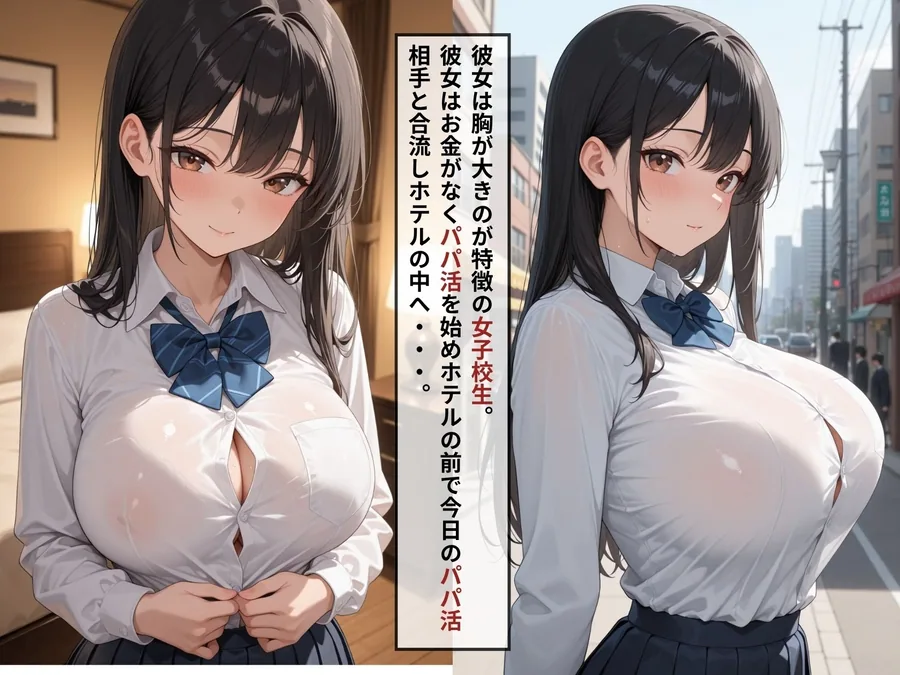 強●種付け〜パパ活している爆乳女子校生が教員に中出しされ快楽堕ちする〜 サンプル画像 2